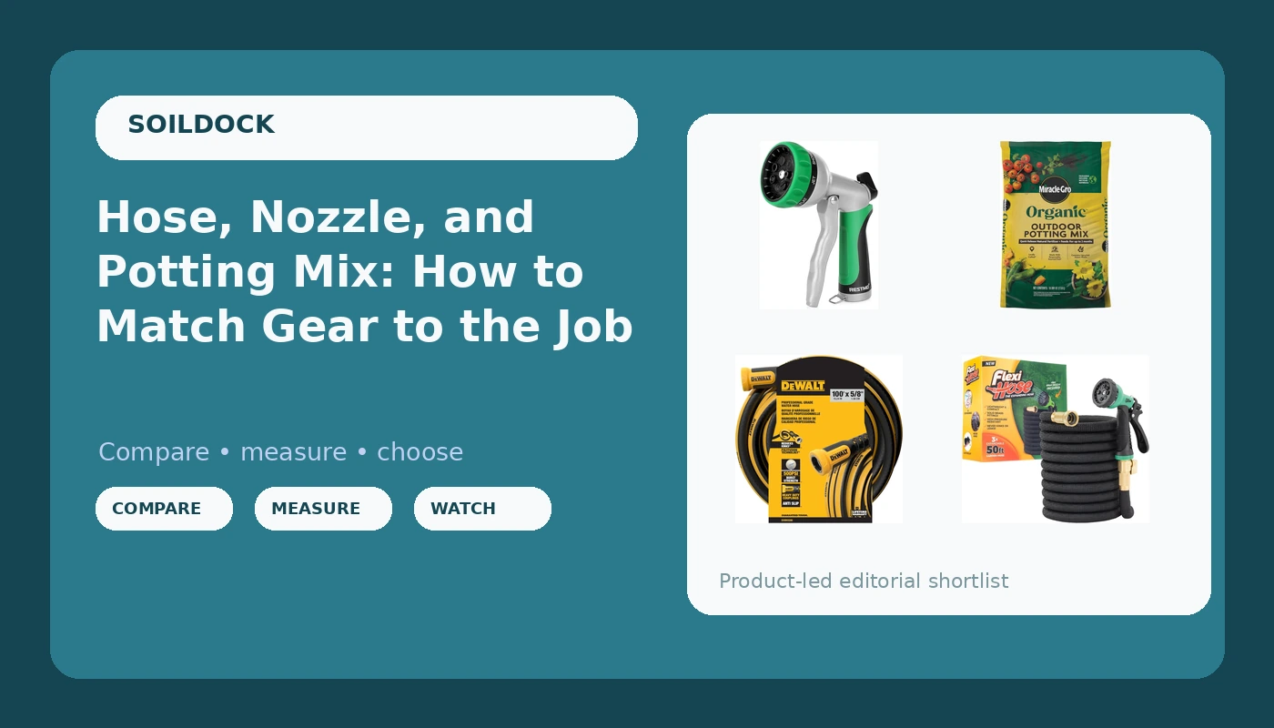 Hose, Nozzle, and Potting Mix: How to Match Gear to the Job