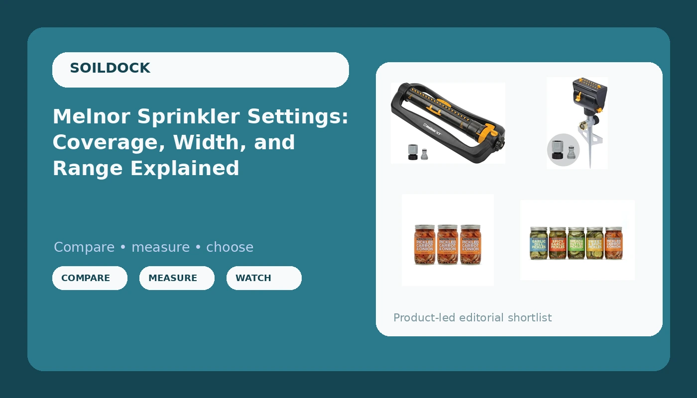 Melnor Sprinkler Settings: Coverage, Width, and Range Explained