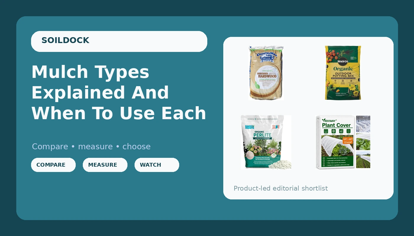 Mulch Types Explained And When To Use Each - SoilDock review with measurements and honest opinion