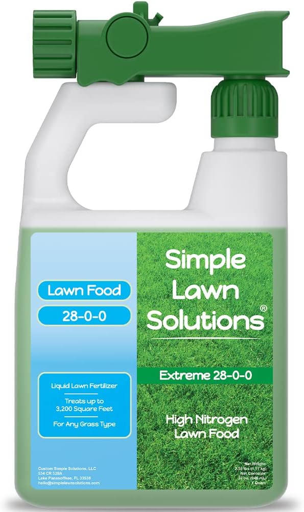 Simple Lawn Solutions Maximum Green and Growth 28-0-0 Liquid Lawn Food