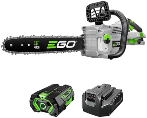 EGO POWER+ Chain Saw, 16” Battery Powered Chainsaw, Electric Cordless, Includes 56V 4.0Ah Battery and Charger, CS1613