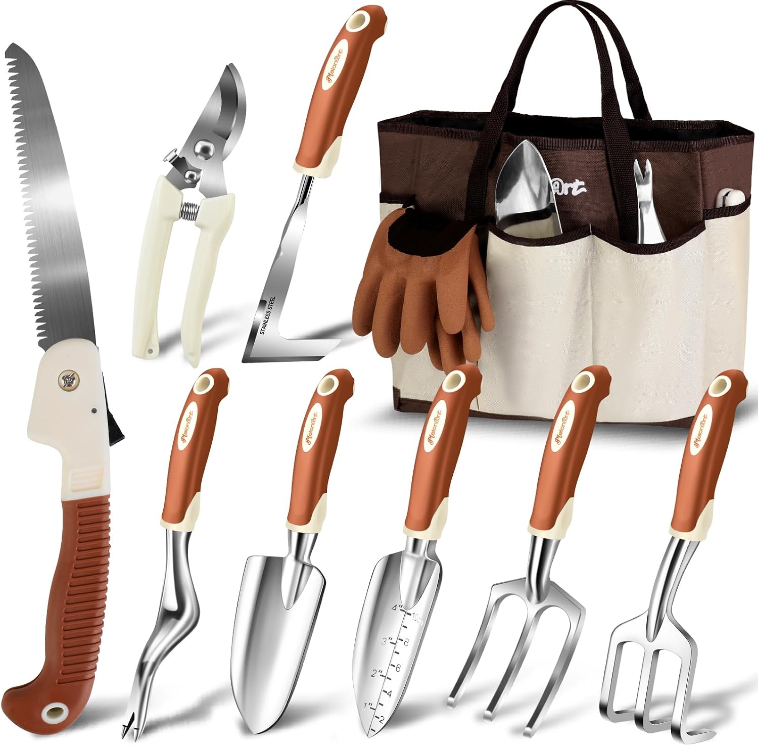 MelonArt Garden Tool Set (with soil tester in kit)