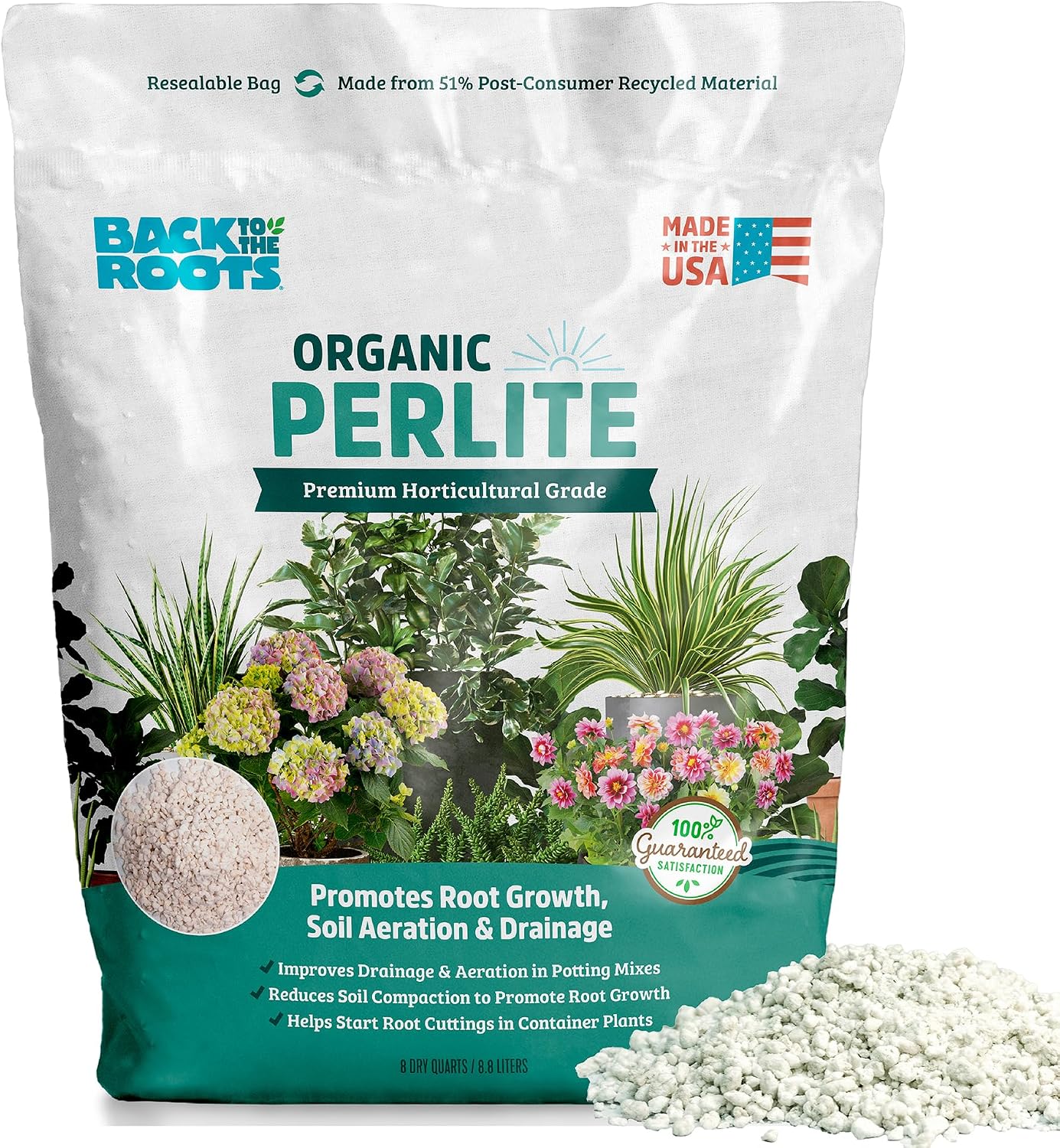 Lightest to carry; lasts longer than bark in heavy rain; great for acid-loving plants